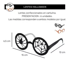 Kit Anteojos Halloween X 12 Araña Calabaza Lentes Cartulina - comprar online