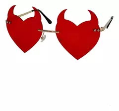 Anteojos Acrilicos Formas Diablita Corazon Estrella Cotillon