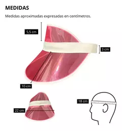 Visera Retro Rosa X 12 Gorro Plastico Poker Cotillon en internet