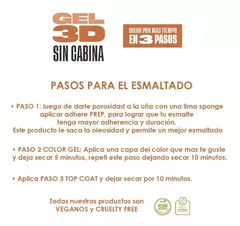 Kit Esmalte Uñas Gel 3d Cuvage x 4 unidades - tienda online
