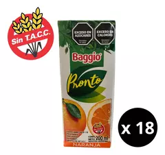 Jugo Baggio Naranja X 18 Unidades De 200 Ml en internet