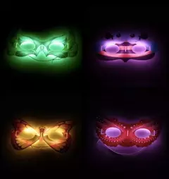 Antifaces Luminosos X 10 Antifaz Luminoso Neon Cotillon - comprar online