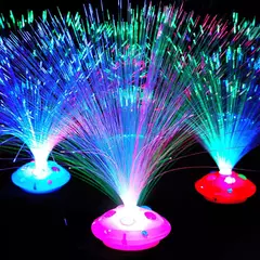 Centro De Mesa Led Fibra Optica x 10 Cotillon Luminoso - tienda online