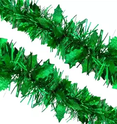 Boa Guirnalda Navideña 2mts X 6cm Con Hojitas Color Navidad (ART 450/G) - tienda online