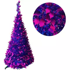 Arbol De Navidad Espiral Plegable 60cm Hojas Metalizado (ART 021) - tienda online