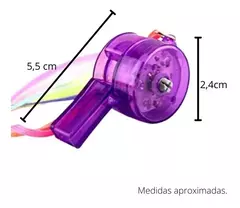 Silbato Led Colgante Super Grande X 5 Luminoso Correa Flúor - tienda online