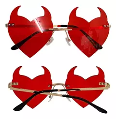 Anteojos Acrilicos Formas Diablita Corazon Estrella Cotillon - comprar online