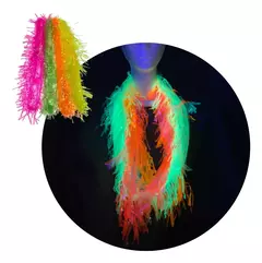 Collar Fluo Flecos Hawaiano X 100 Plastico Cotillon Carioca - comprar online