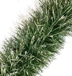 Boa Navideña Tupida Gruesa 2 mts X 12,5 cm Arbolito Navidad (VERDE CON PUNTA DORADO/ ART:901) - Tienda CyP