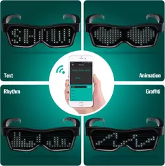 Anteojo Audioritmico Led Usb Bluetooth Luz Lente Cotillon - Tienda CyP