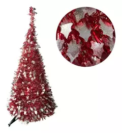 Arbol De Navidad Espiral Plegable 60cm Hojas Metalizado (ART 021)