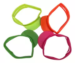 Visera X 10 Tela Fluo Gorra Cotillón Carnaval Carioca Gorro - tienda online