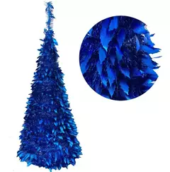 Arbol De Navidad Espiral Plegable 110 cm Hojas Metalizado (ART 026) - comprar online