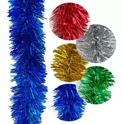 Boa Guirnalda Gofrada Navideña 2mts X 8cm Color Navidad (METALIZADA ART: BOA) en internet