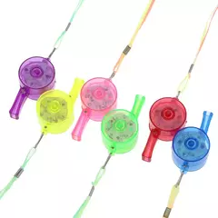 Silbato Led Colgante Super Grande X 5 Luminoso Correa Flúor - comprar online
