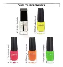 Combo Labial + Esmalte De Uñas Fluo Kit Brilla Con Luz Uv en internet
