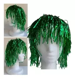 Peluca Metalica X 5 Metalizada Brillosa Cotillon Carioca - tienda online