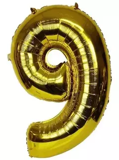 Globo Metalizado Numeros de 16" 40 cm Colores Cotillon - comprar online