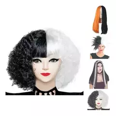 Peluca Cruella De Vil Varios Modelos Flequillo Colores
