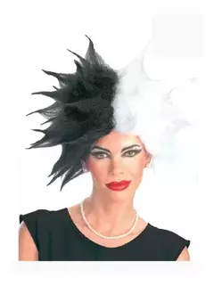 Peluca Cruella De Vil Varios Modelos Flequillo Colores - comprar online