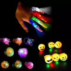 Combo Anillos Led Surtidos X 50 Luminosos Cotillon