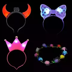 Combo Vinchas Led Surtidas X 20 Unidades Luminosa Fiesta F (ESPECIAL) - tienda online