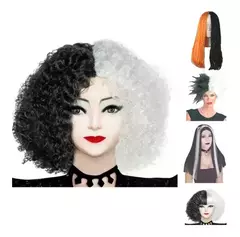 Peluca Cruella De Vil Varios Modelos Flequillo Colores en internet