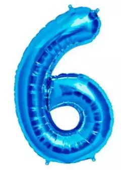 Globo Metalizado Numeros de 16" 40 cm Colores Cotillon en internet