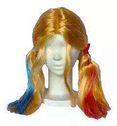 Peluca Harley Quinn Novia Jocker Guason Cotillon Disfraz - comprar online
