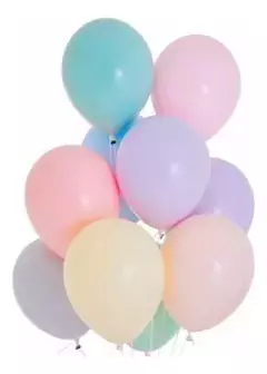 Globos Pastel X 50 Unidades De 10" Cotillon Decoracion