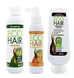 Combo Locion + Shampoo + Acondicionador Eco Hair Anticaida