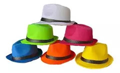 Sombrero Gorro Tanguero Guapo X 5 Fluo Panama Cowboy en internet