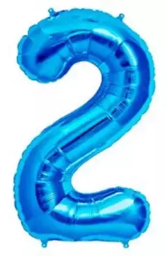 Globo Metalizado Numeros de 16" 40 cm Colores Cotillon en internet