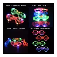 Anteojos Led X 6 Lentes Flogger Fantasia Luminoso Cotillon en internet