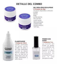 Kit Uñas Esculpidas Gelificadas Combo Gel Lima Pincel Molde en internet