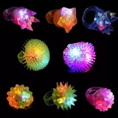 Combo Anillos Led Surtidos X 25 Luminosos Cotillon Fiesta - comprar online