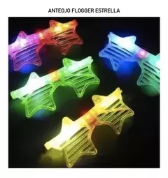 Anteojos Led X 6 Lentes Flogger Fantasia Luminoso Cotillon