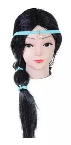 Peluca Princesa Jazmin Aladdin Disney Largo en internet