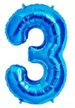 Globo Metalizado Numeros de 16" 40 cm Colores Cotillon en internet