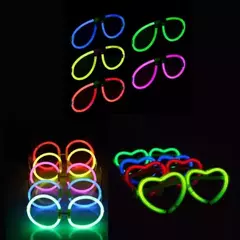 Combo Anteojos Luminosos X 20 Surtidos // Neon Lentes Fluo