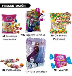 Combo Golosinas + Juguetes + Piñata Disney Cumpleaños Infantil en internet