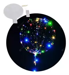 Globo Burbuja Led Transparente Luz Multicolor Luminoso