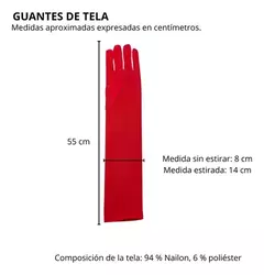 Imagen de Guantes Largos De Dama 55cm // Disfraz Halloween