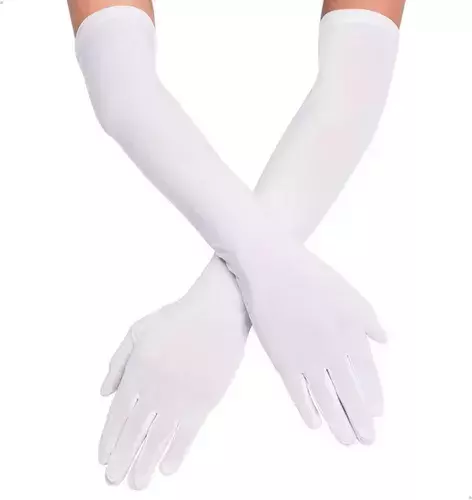 Guantes Largos De Dama 55cm // Disfraz Halloween - comprar online
