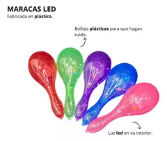 Maracas Led X 5 // La Luz Se Activa Con El Movimiento - comprar online