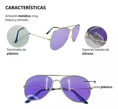 Anteojos De Sol Aviador X 4 Lentes Gafas Cotillon - comprar online