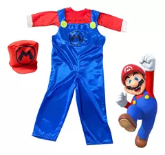Disfraz Infantil Super Mario Luigi Bros Videojuego Plomero