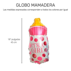 Globo Metalizado Mamaderas Baby Shower 15 PuLG Bebe Fiesta - Tienda CyP