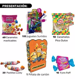 Combo Golosinas + Juguetes + Piñata Disney Cumpleaños Infantil en internet