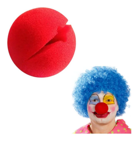 Nariz De Payaso Roja // Goma Espuma Ajustable Cotillon - comprar online